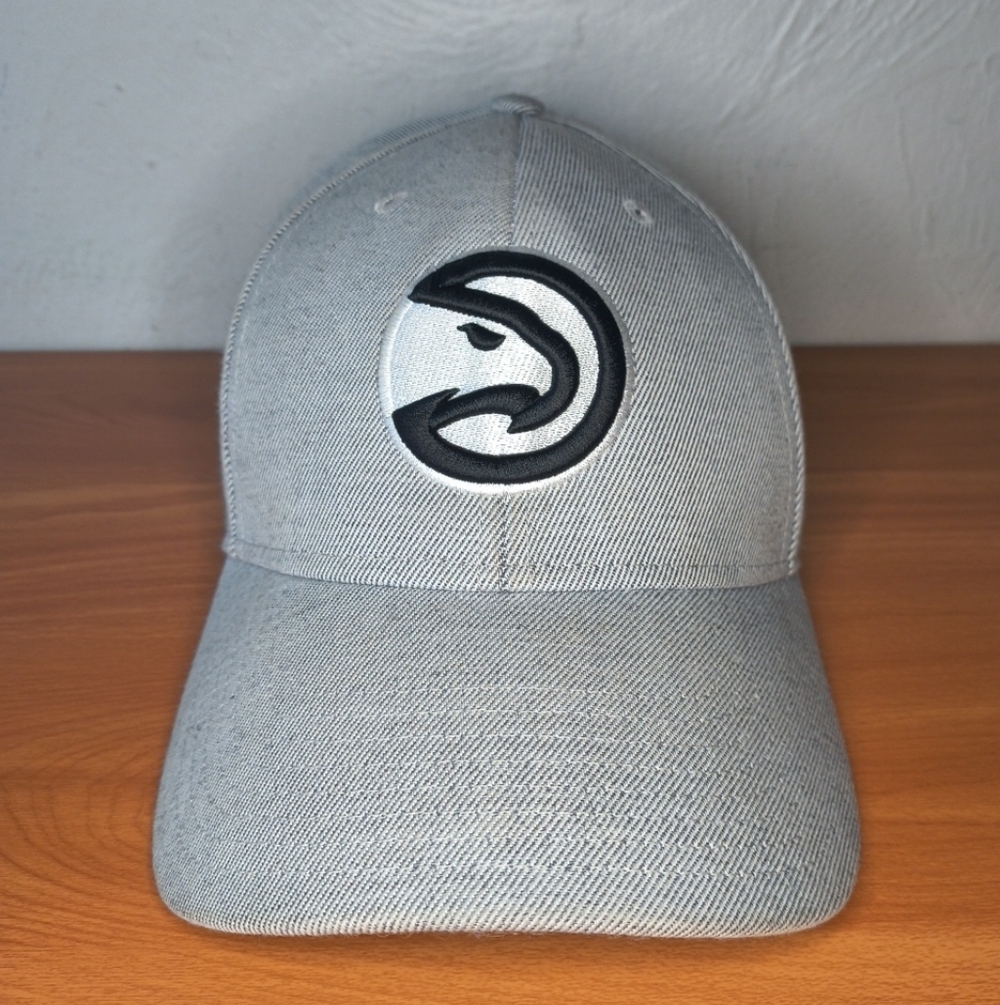 ‘47 Atlanta Hawks Basketball Cap Strapback Hat NBA Gray Denim